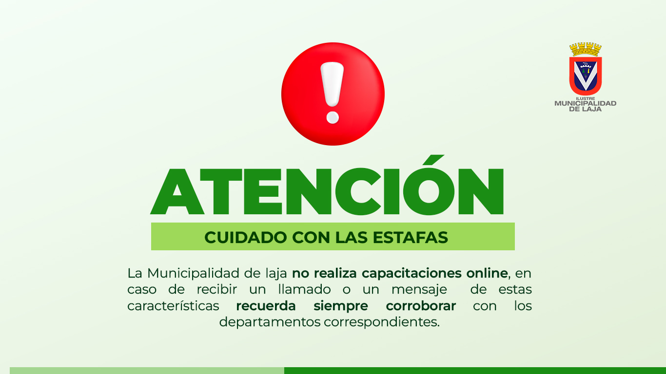 Cuidado con las estafas: ¡No damos capacitaciones online!