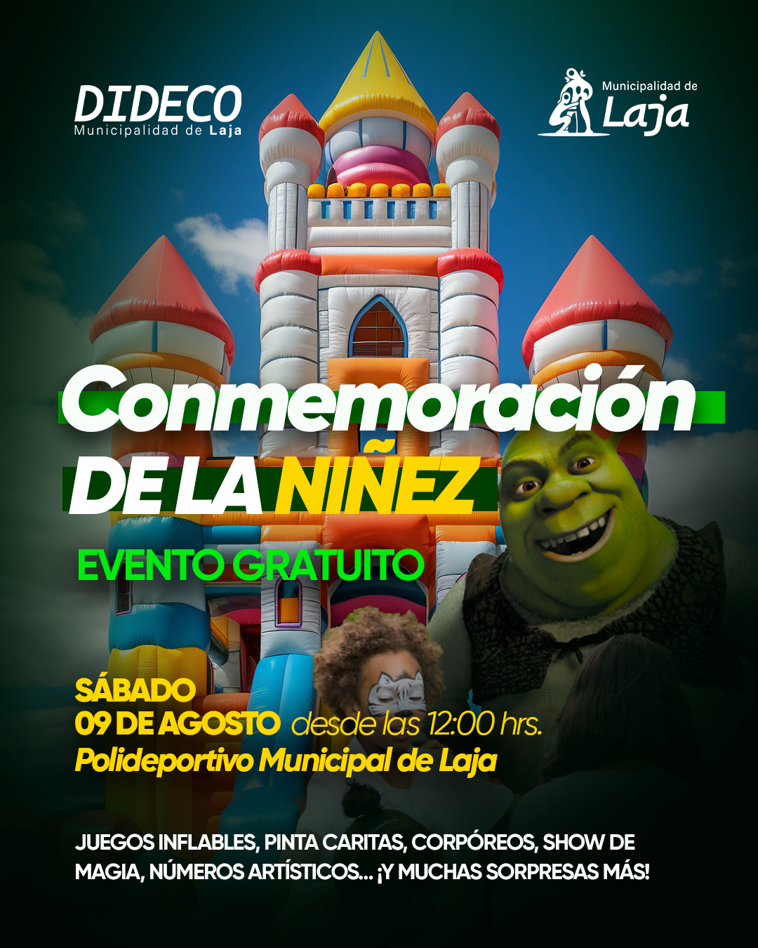 Laja celebrará la Conmemoración de la Niñez con gran jornada recreativa para toda la familia