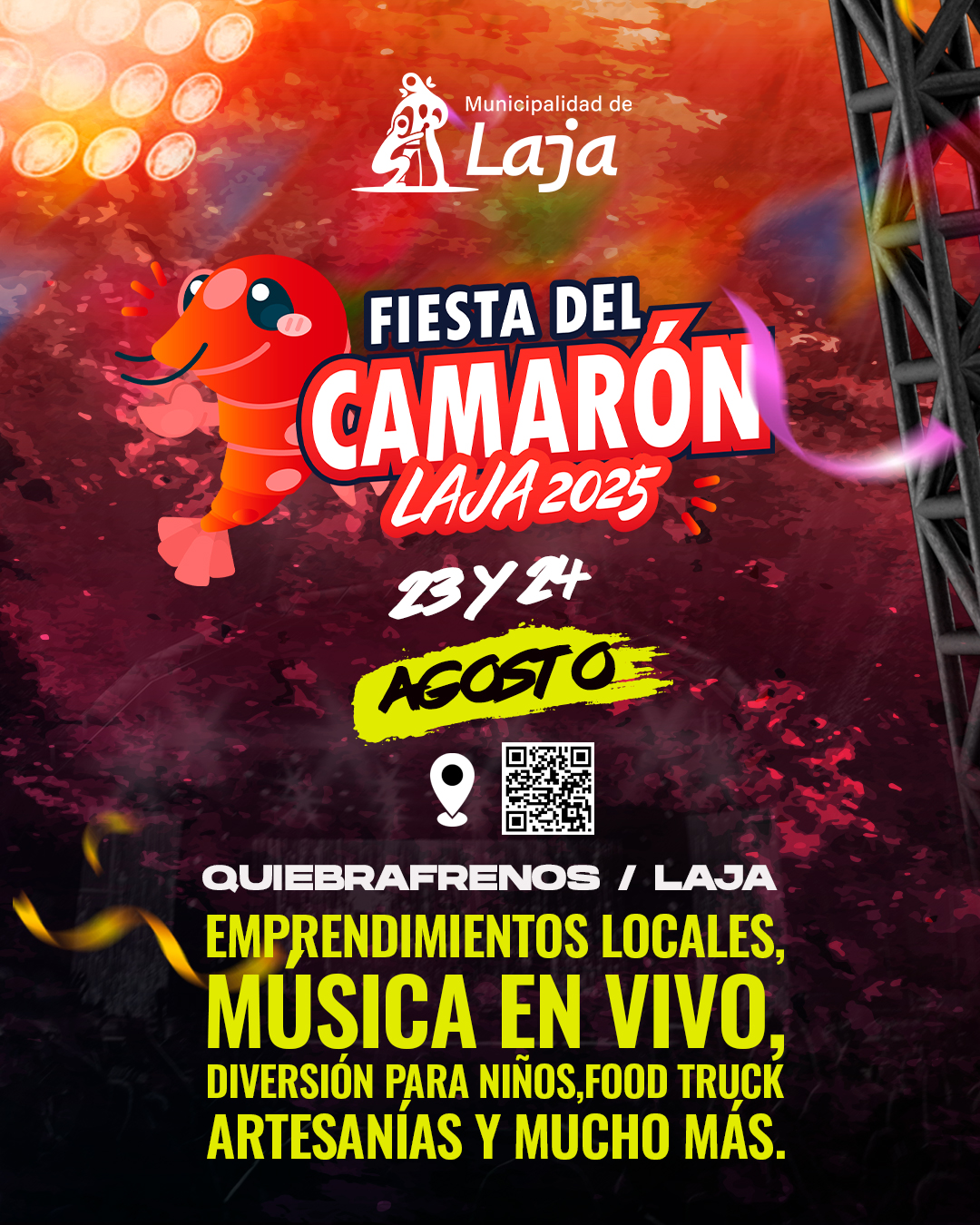 ¡Recordamos que ya falta muy poco para la Fiesta del Camarón Laja 2025!