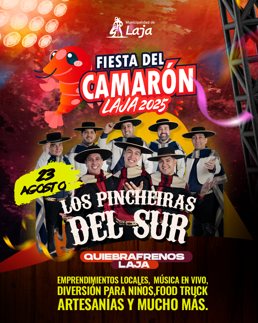 ¡Imperdible presentación en la Fiesta del Camarón Laja 2025!
