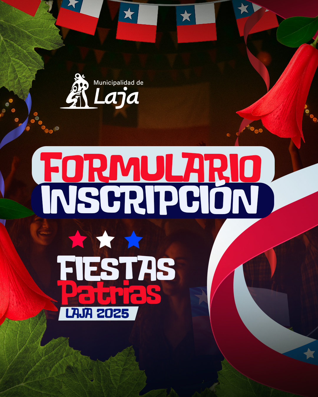 ¡Atención Laja! Ya están abiertas las inscripciones para participar en las Fiestas Patrias 2025 de nuestra comuna.