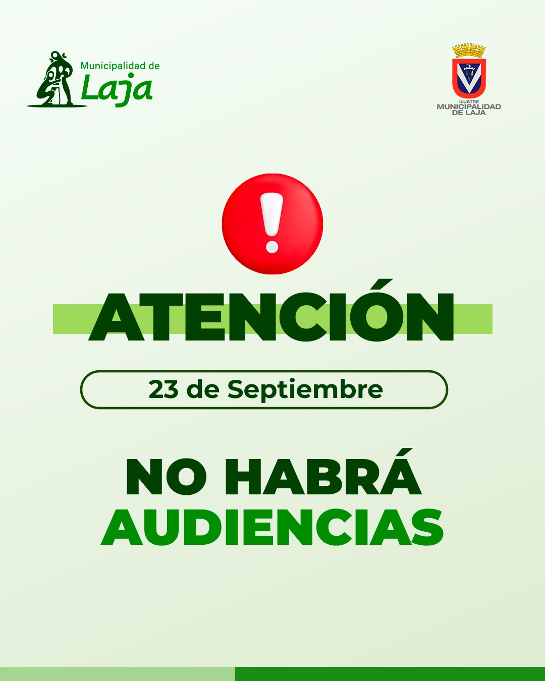 23 SEPTIEMBRE | SUSPENSIÓN DE AUDIENCIA