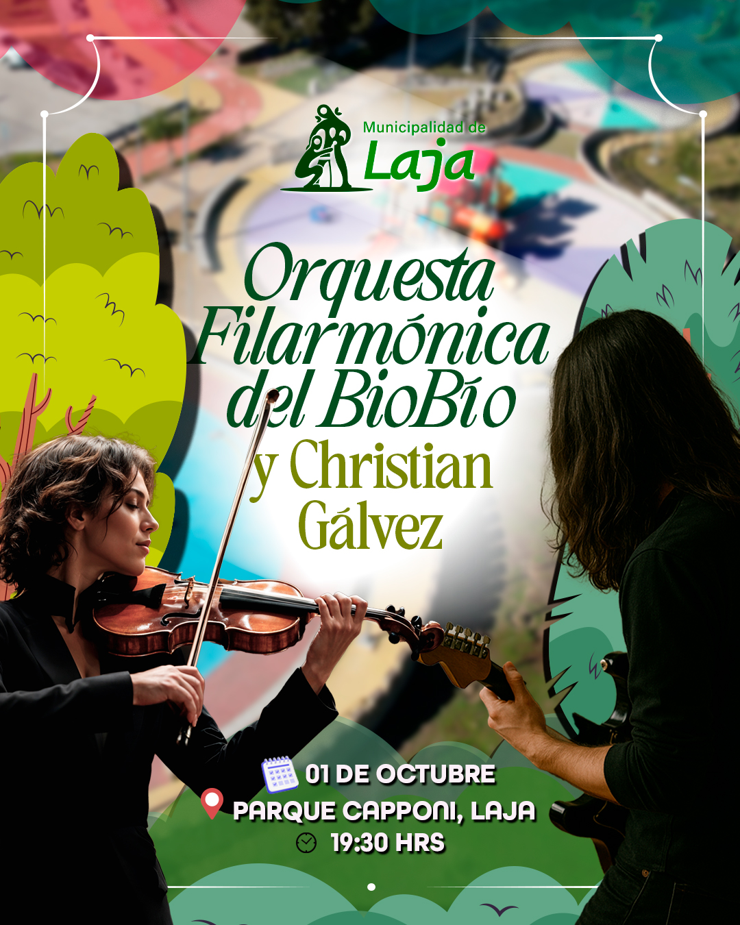 Concierto Sinfónico en Laja: Orquesta Filarmónica del Biobío junto a Christian Gálvez