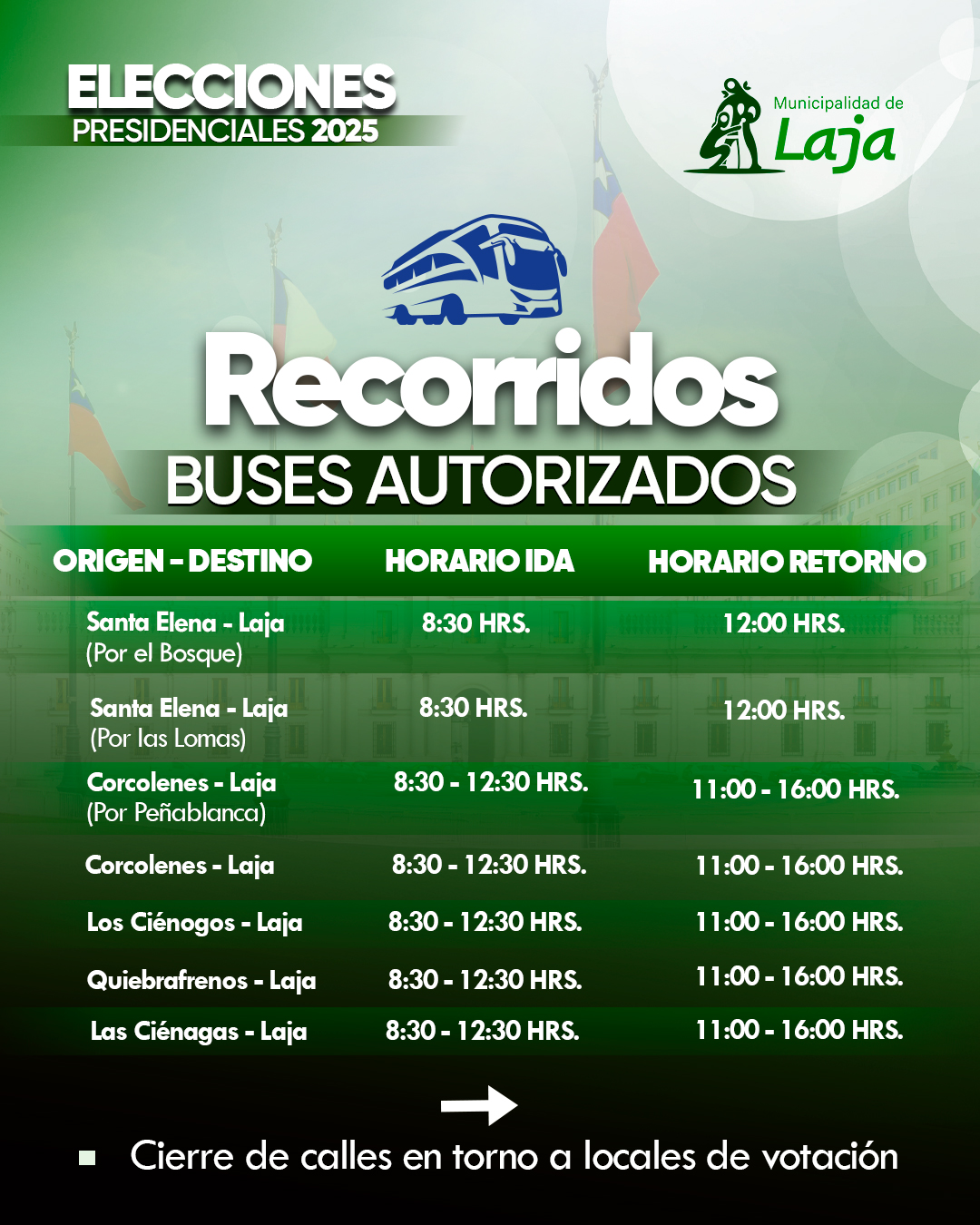 Buses de Acercamiento para Sectores Rurales – Elecciones Presidenciales 2025