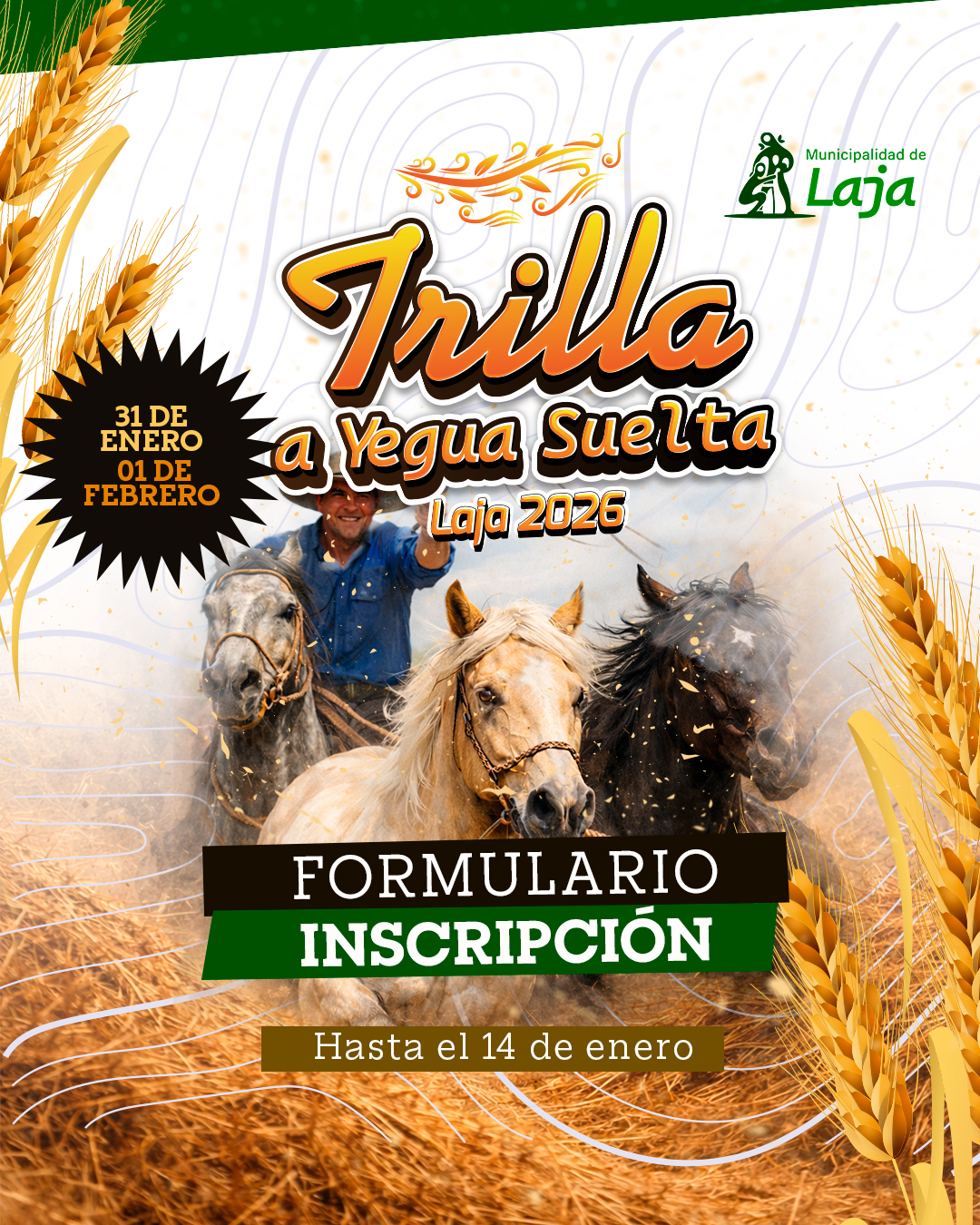 POSTULACIÓN TRILLA 2026 | COMERCIANTES Y EMPRENDEDORES DE LAJA