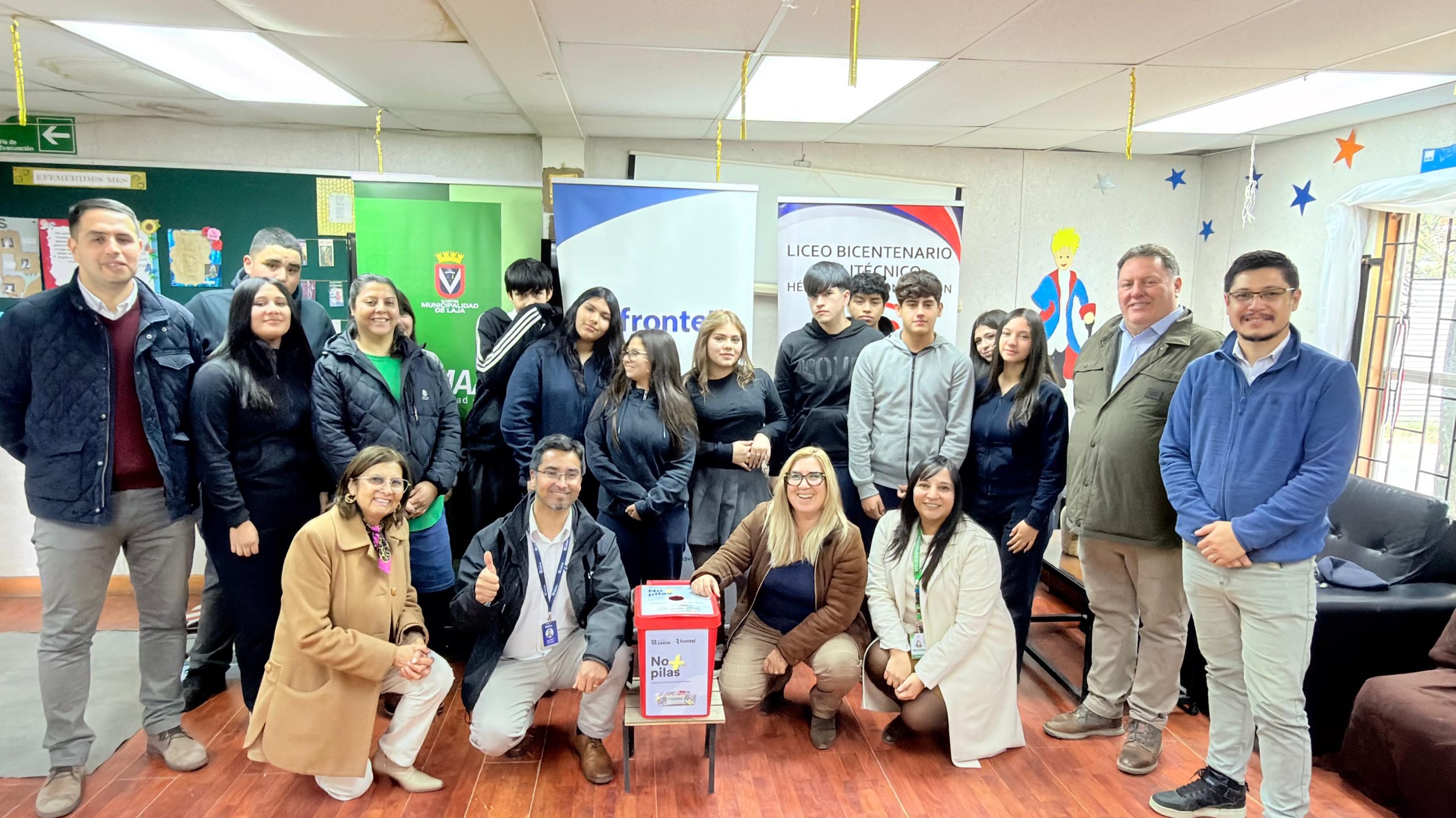 Frontel junto a la Municipalidad de Laja lanzan campaña de recolección de pilas en desuso