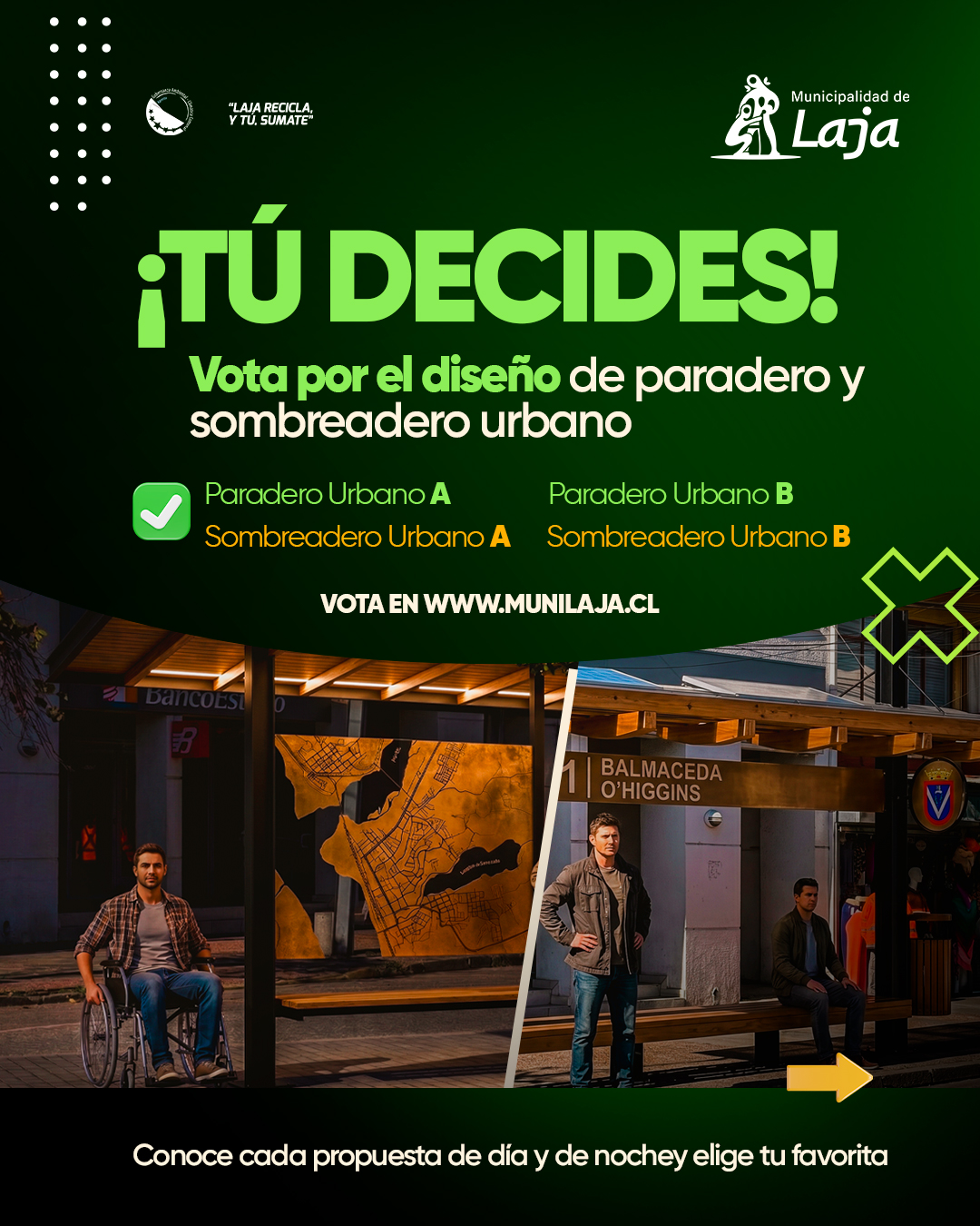 «Tú Decides»: vota por el nuevo mobiliario urbano para calle Balmaceda