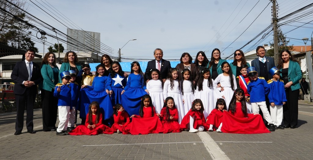 Laja conmemoró el natalicio de Bernardo O’Higgins con acto republicano en la Plaza Cívica