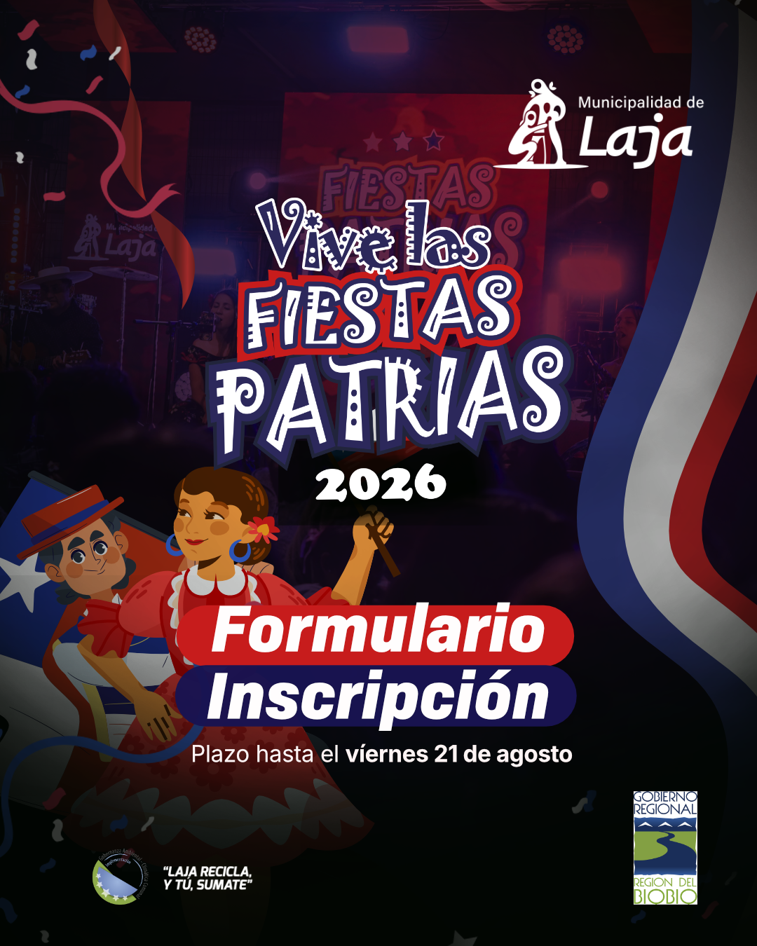 Abierto el Proceso de Postulación para «Vive Fiestas Patrias 2026» en Laja