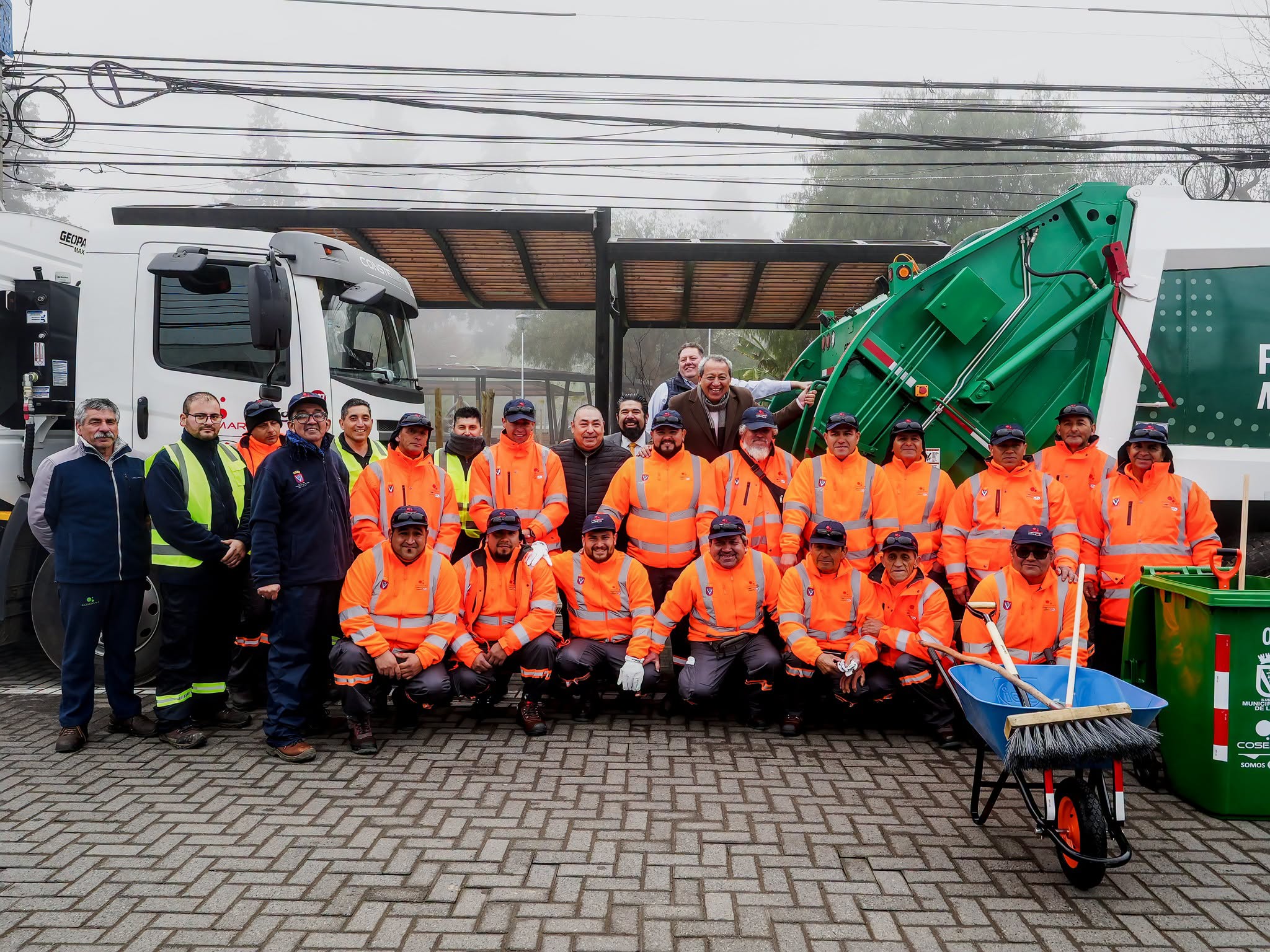 Laja inicia nuevo servicio de Aseo Comunal con tres nuevos camiones recolectores